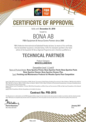 FIBA certification badge
